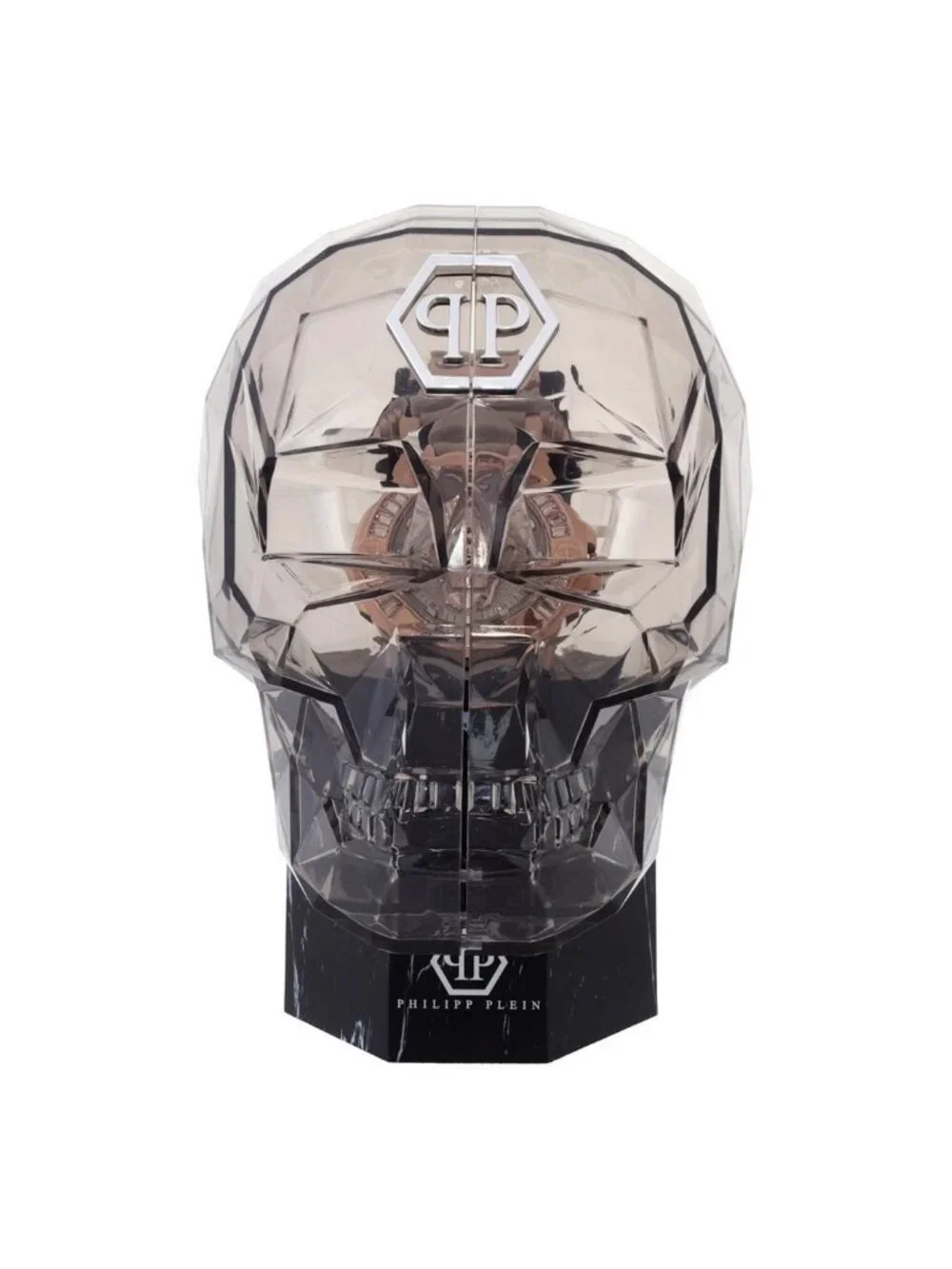 NWT Philipp Plein The Skull Quartz Crystal Beige Dial Watch - Picture 5 of 6